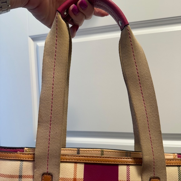 Coach Heritage Stripe Tattersall Tote - Picture 6 of 9